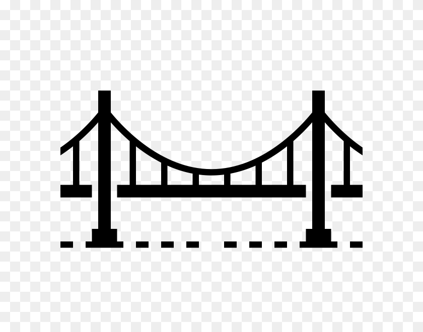 600x600 Landmark Rubber Stamps Stampmore - Golden Gate Bridge Clipart Black And White