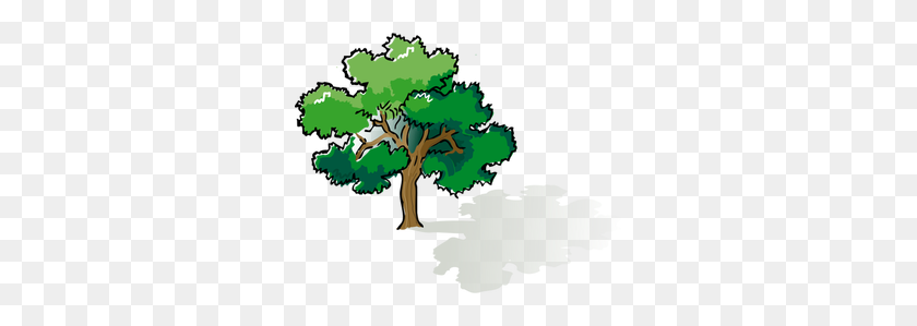 300x239 Пейзаж Картинки Бесплатно Дерево Вид Сверху - Красочные Дерево Клипарт