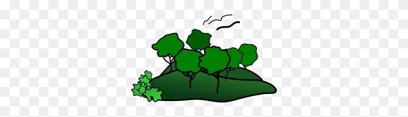 300x182 Пейзаж Горные Деревья Картинки - Растительность Клипарт