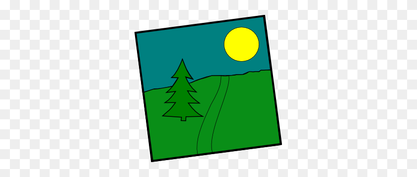 297x296 Landscape With A Picea Clip Art - Landscaping Clipart Free