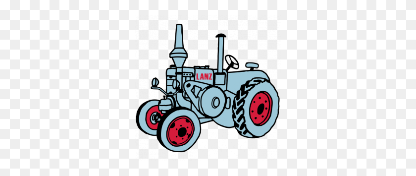295x295 Lanz Clipart - Old Tractor Clipart