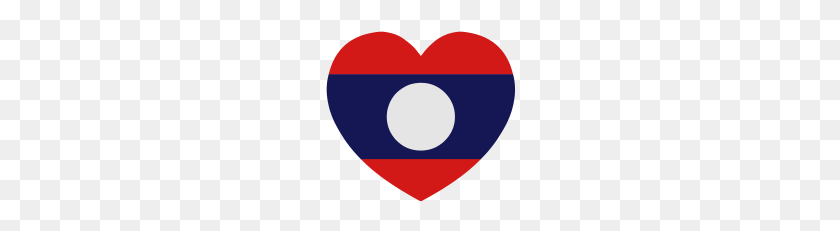 190x171 Lao Laos Corazón De La Bandera De La Silueta - Corazón De La Silueta Png