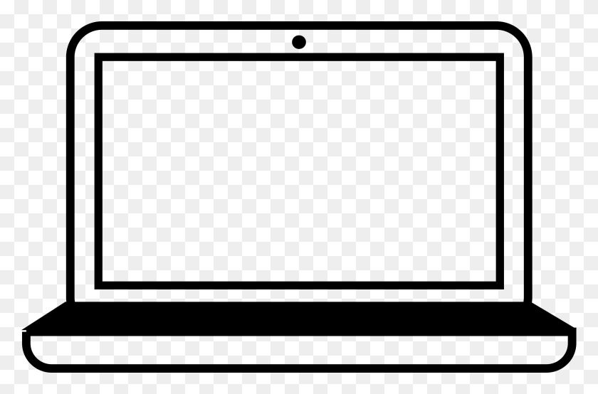 2400x1520 Laptop Clip Art Black And White - Open Bible Clipart Black And White