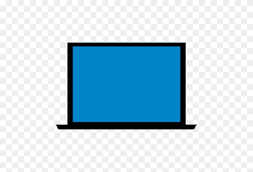 512x512 Laptop Flat Icon - Laptop Icon PNG