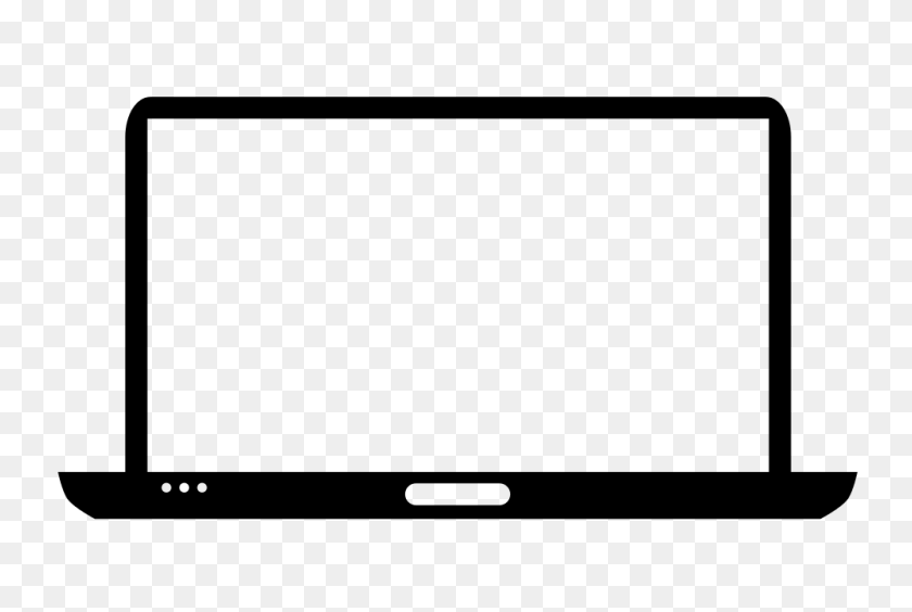 1000x647 Laptop Png Black And White Transparent Laptop Black And White - Black Rectangle PNG