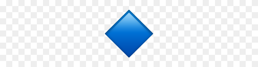160x160 Large Blue Diamond Emoji On Apple Ios - Diamond Emoji PNG