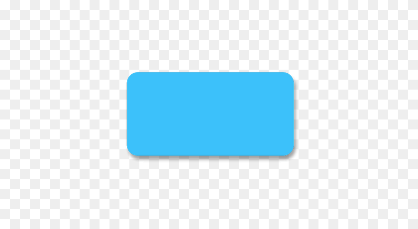 400x400 Large Flat Blue Button Transparent Png - Blue Rectangle PNG