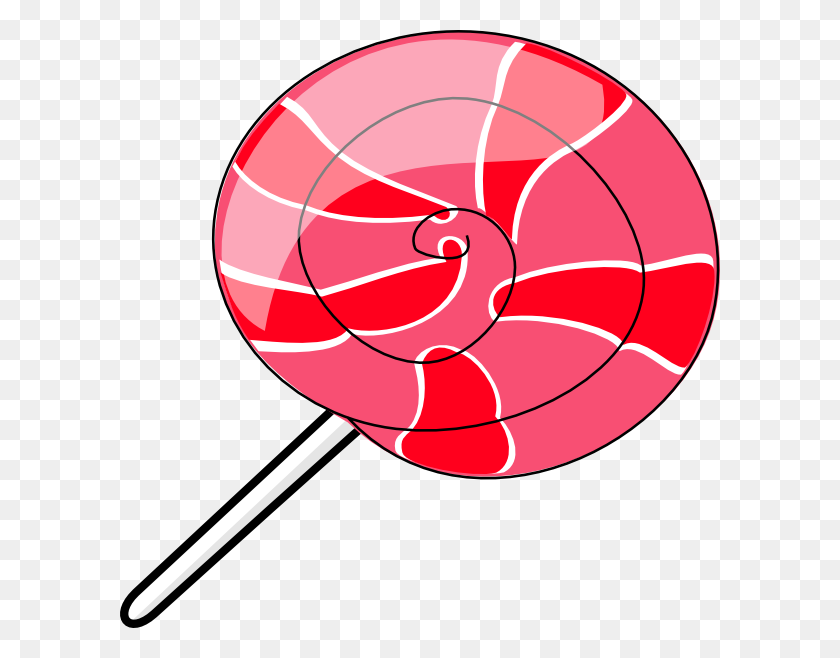600x598 Large Pink Lollipop Png, Clip Art For Web - Large Clipart
