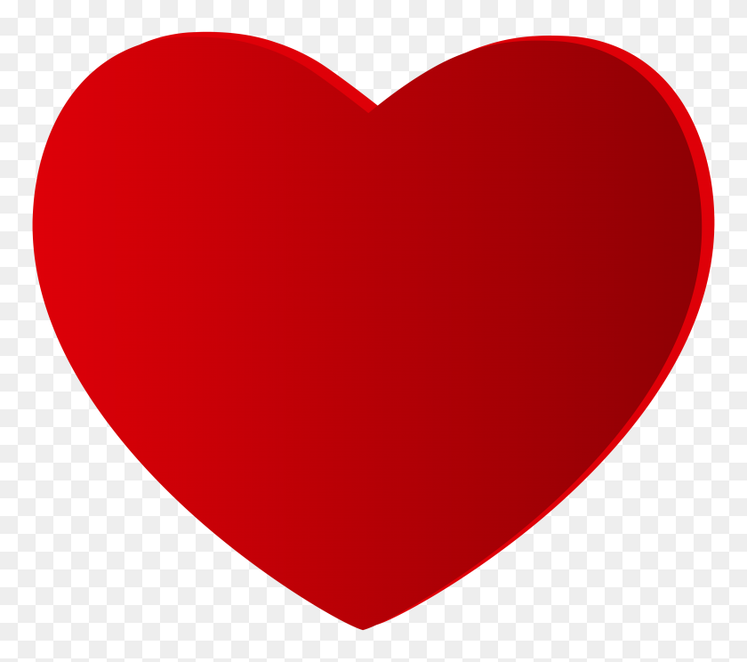 5000x4387 Large Red Heart Png Clipart - Realistic Heart Clipart