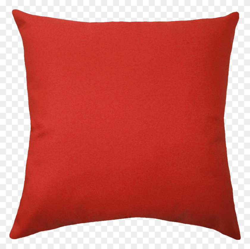 836x834 Large Red Pillow Transparent Png - Red Rectangle PNG