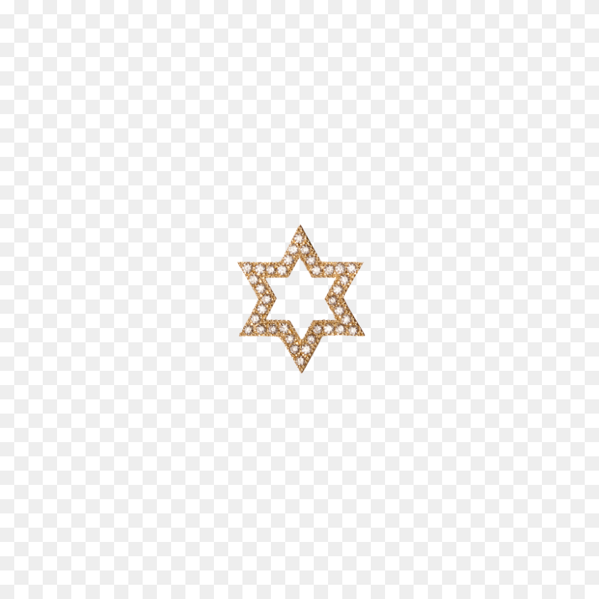800x800 Large Star Of David With Pave White Diamonds Jennifer Fisher - Jewish Star PNG