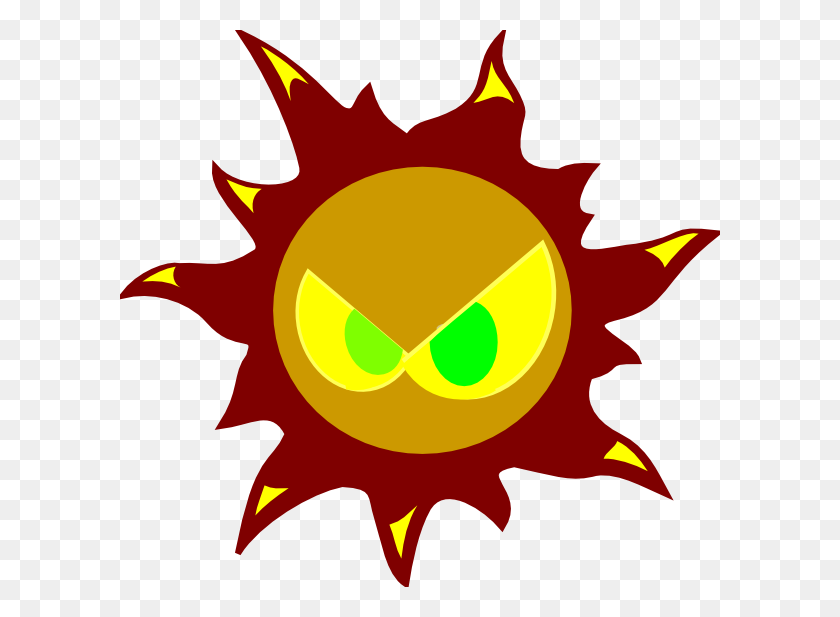 600x557 Large Sun Clipart - Cool Sun Clipart