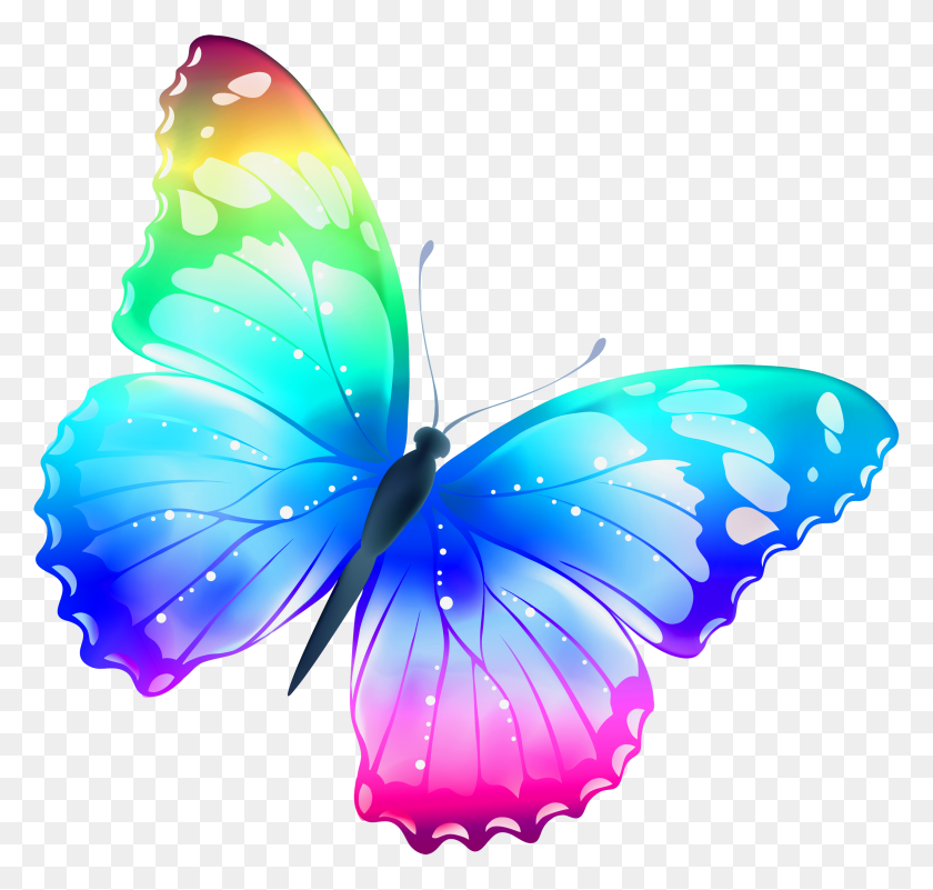 2900x2755 Large Transparent Multi Color Butterfly Png Gallery - Ms Clipart Download