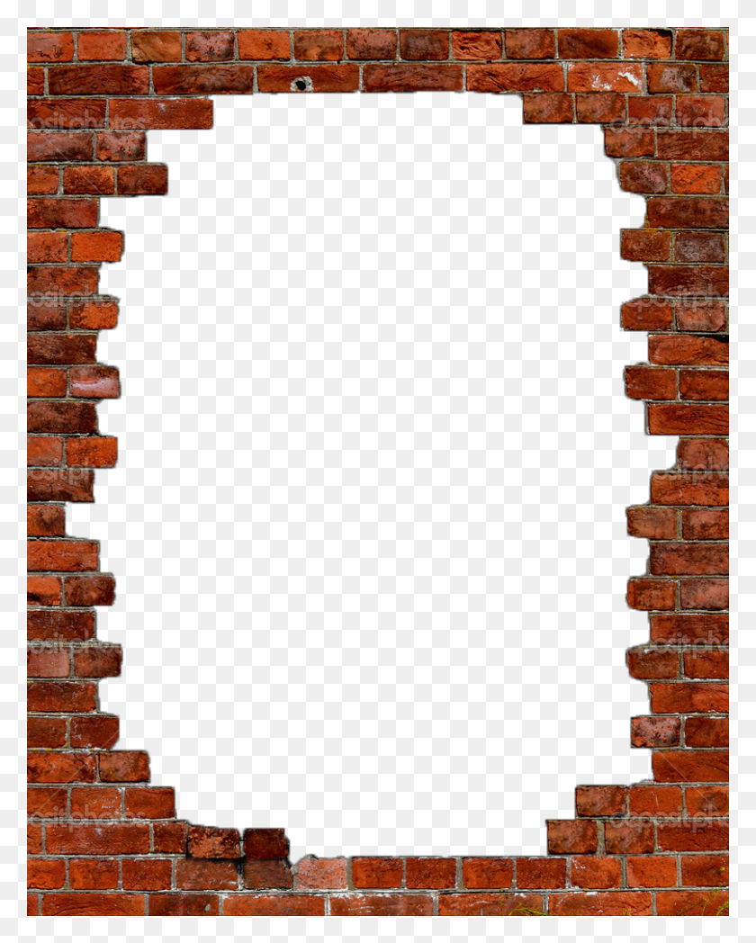 807x1023 Largest Collection Of Free To Edit Crack Paring Stickers - Broken Wall PNG