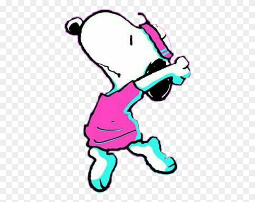 418x606 Самая Большая Коллекция Бесплатных Наклеек С Танцевальной Балетной Музыкой - Snoopy Dancing Clip Art
