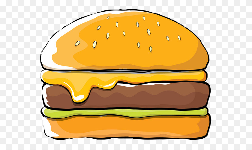 573x441 Largest Collection Of Free To Edit Stickers - Burger Patty Clipart