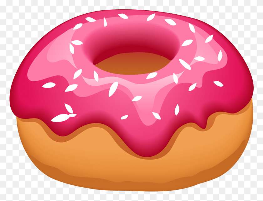 1501x1123 Largest Collection Of Free To Edit Stickers - Glazed Donut Clipart