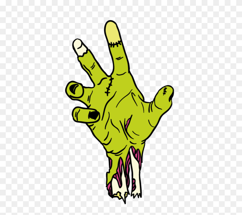 414x688 La Colección Más Grande De Pegatinas Zombie Pigman Gratuitas Para Editar - Zombie Hand Clipart