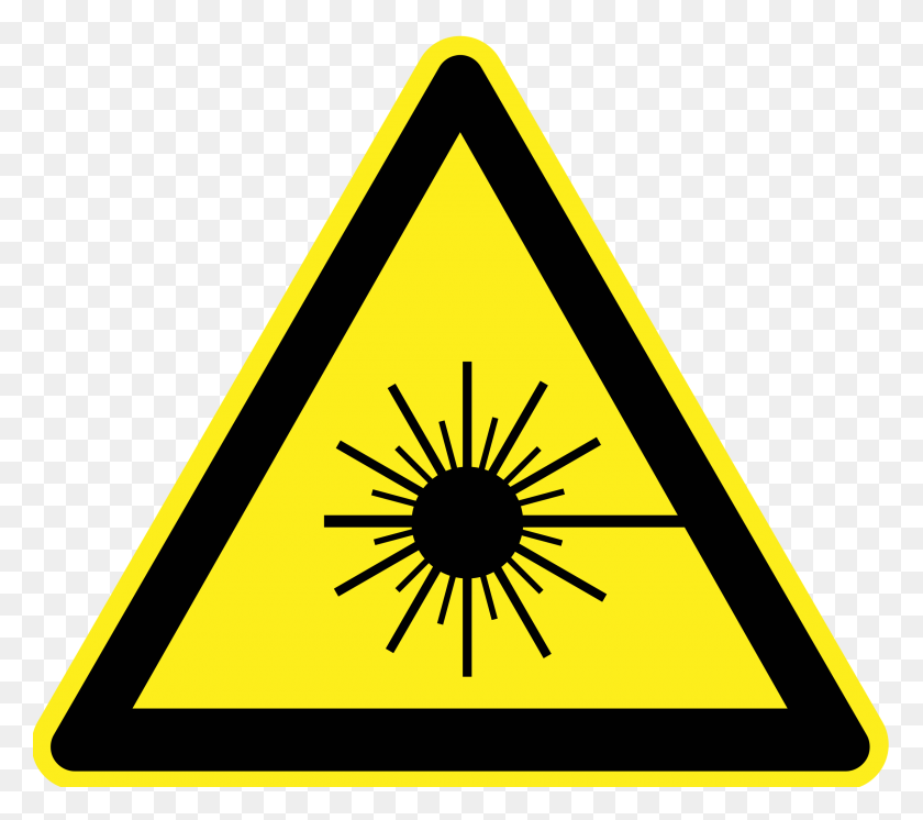 2400x2112 Значок Предупреждающий Знак Лазерного Луча Png - Лазерный Луч Png