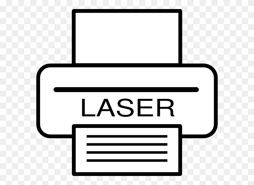 600x553 Лазерный Принтер Картинки - Трафаретная Печать Клипарт