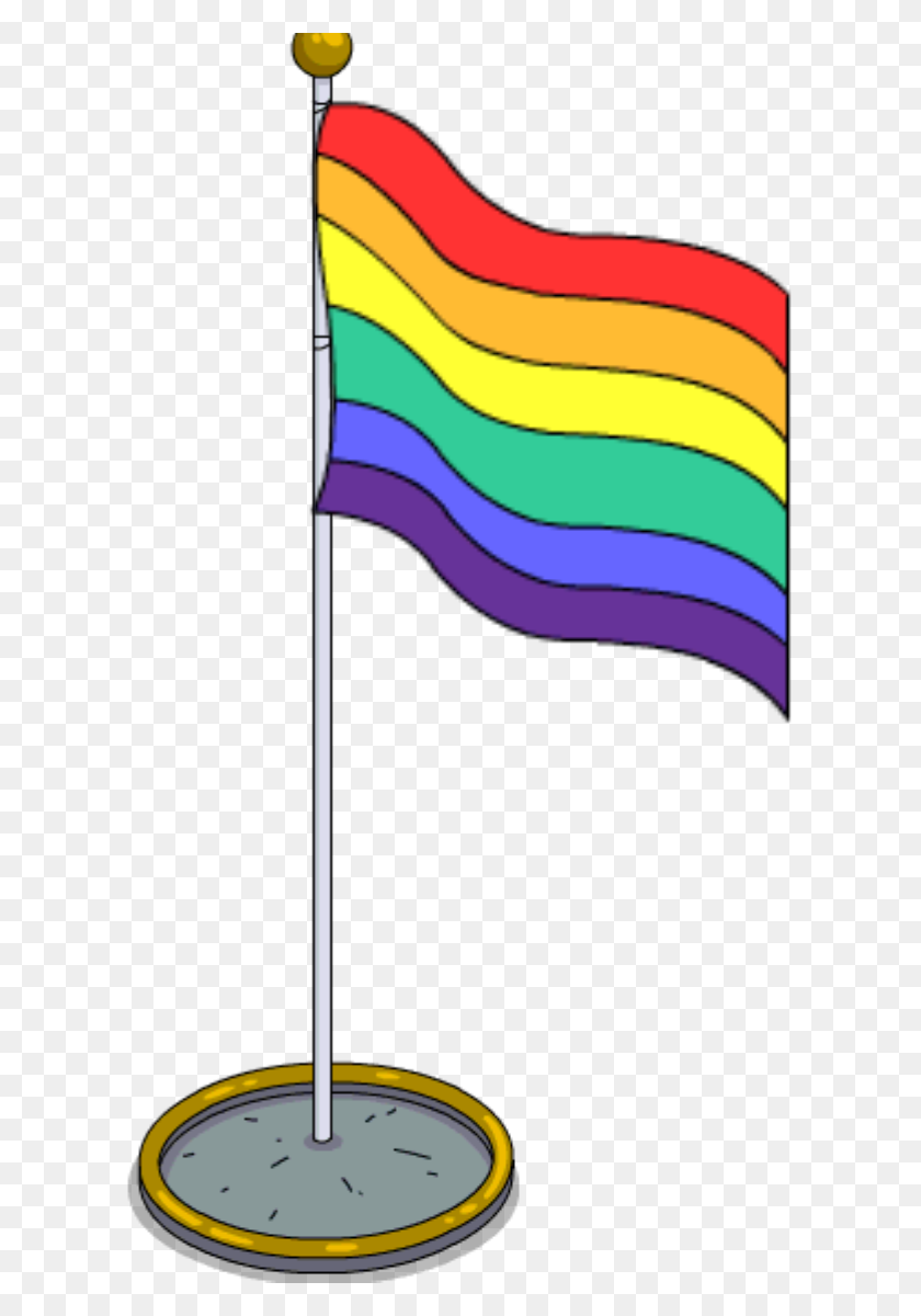 614x1140 Last Chance Pride Eventthe Simpsons Tapped Out Addictsall Things - Pride Flag PNG
