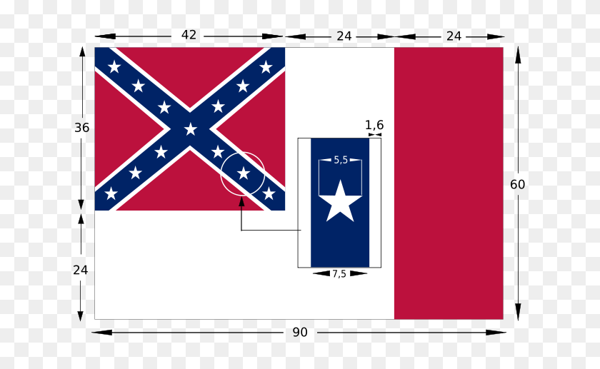 640x457 Последний Конфедерат - Флаг Конфедерации Png