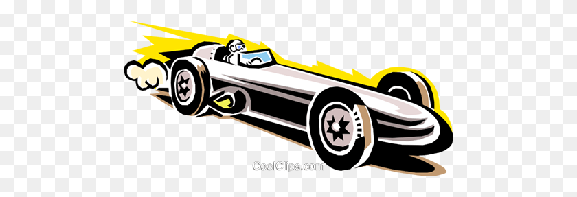 480x227 Поздняя Модель Гоночного Автомобиля Роялти Бесплатно Векторные Иллюстрации - Гоночные Шины Клипарт