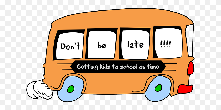 640x360 Late To School Png Transparent Late To School Images - School Bus Clipart PNG