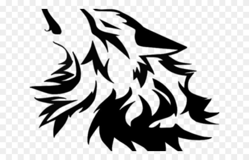 640x480 Latest Cliparts - Wolf Clipart Black And White