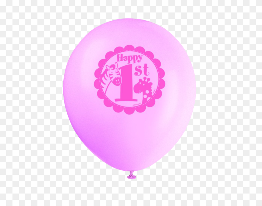 600x600 Латексное Розовое Сафари На Первый День Рождения, Воздушные Шары, Время Вечеринки - Розовые Шары Png