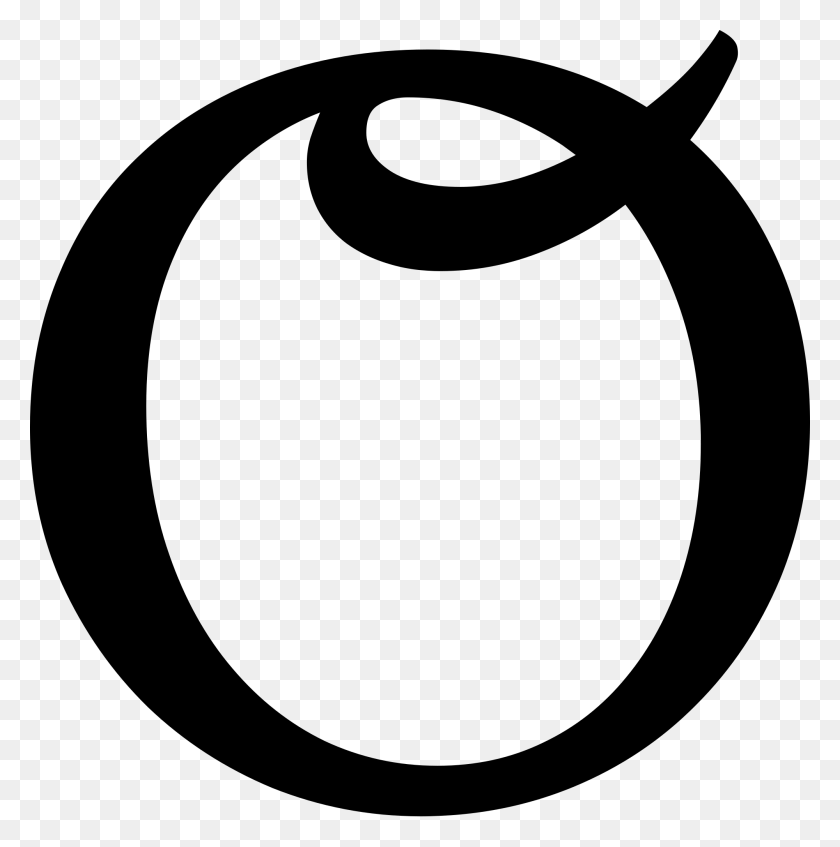2000x2020 Latin Capital Letter O With Curl - Letter O PNG