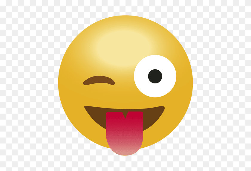 512x512 La Lengua De Risa Emoji Emoticon - Sonrisa Emoji Png
