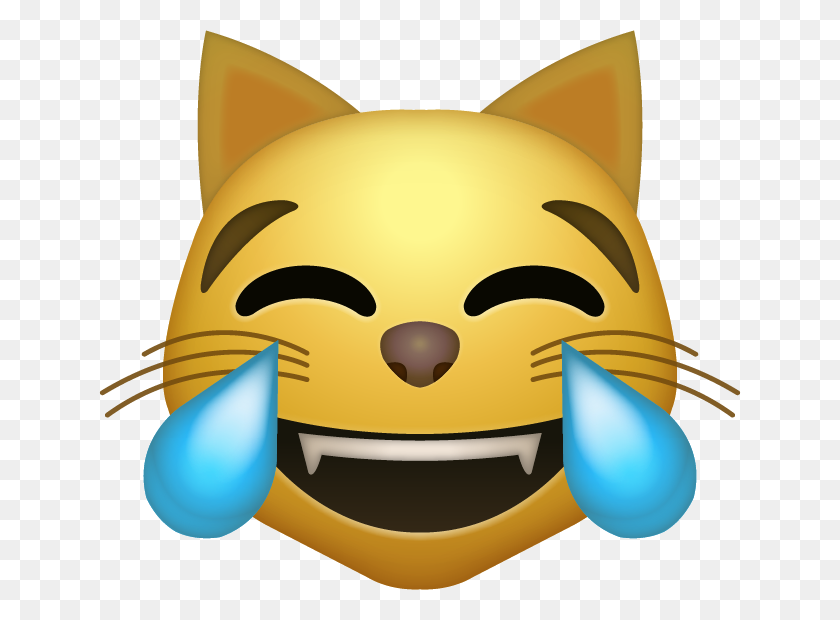 642x560 Laughing Cat Emoji, Emoticons For Laughing Happy Cat Download - Crying Laughing Emoji PNG
