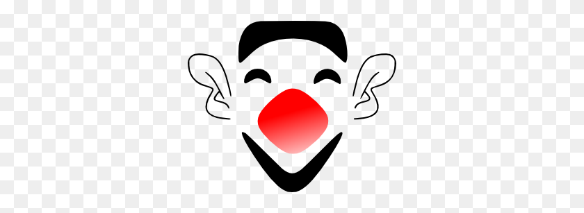 300x247 Laughing Clown Face Clip Art Free Vector - People Laughing Clipart