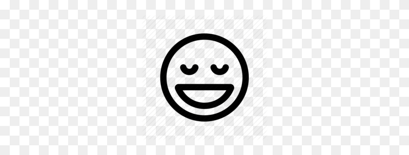 260x260 Laughing Emoji Happy Clipart - Laughing Clipart Black And White