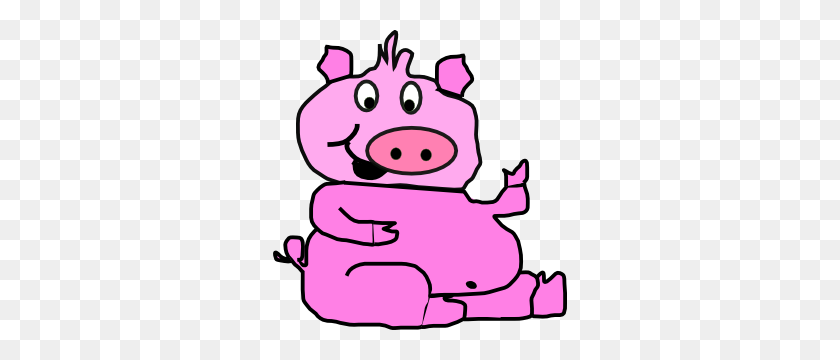 294x300 Laughing Pig Clip Art Free - Pig Image Clipart