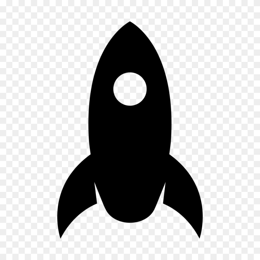 800x800 Launch Cliparts - Rocket Clipart Black And White