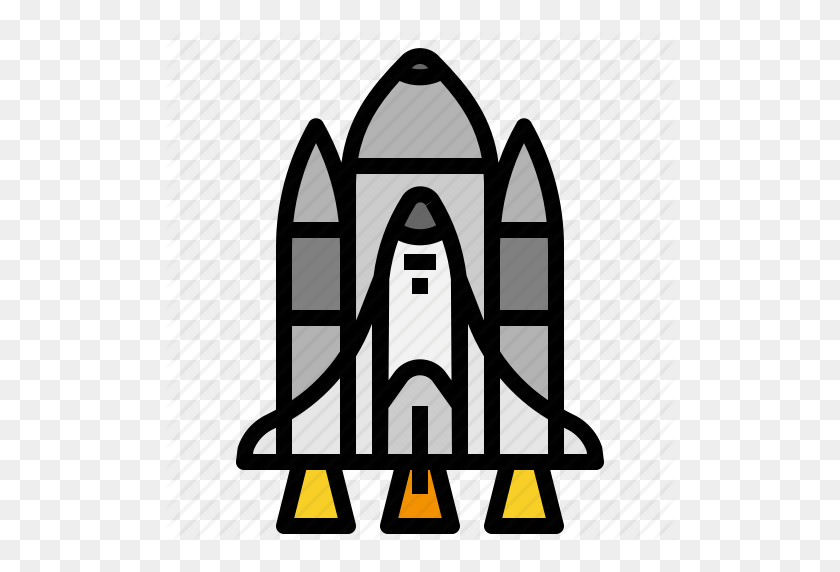 512x512 Запуск, Ракета, Корабль, Космос, Транспорт, Значок Транспорта - Ракетный Корабль Png