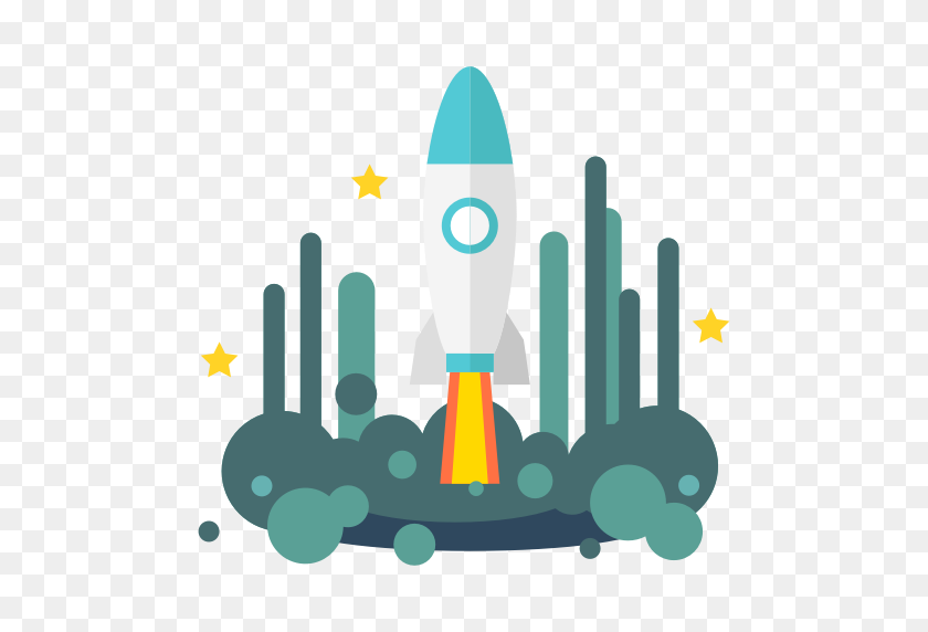512x512 Lanzamiento, Cohete, Espacio, Nave Espacial, Nave Espacial, Nave Espacial, Icono De Inicio - Nave Espacial Png