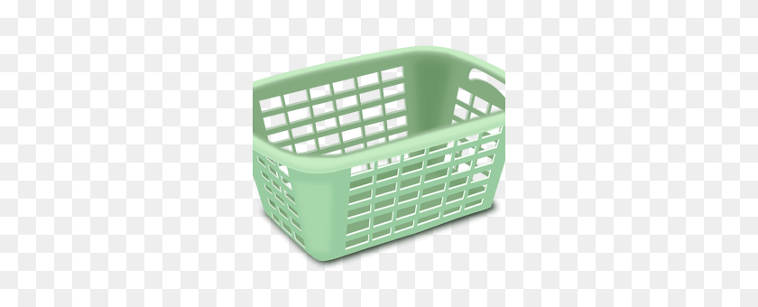 280x280 Laundry Basket Clip Art Black And White Cliparts, Laundry Basket - Plastic Clipart