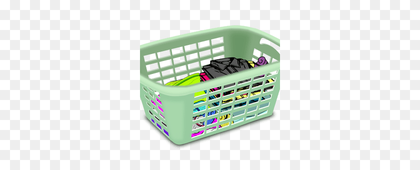 280x280 Laundry Basket Clipart Black And White Clipground, Folded Laundry - Fold Clothes Clipart
