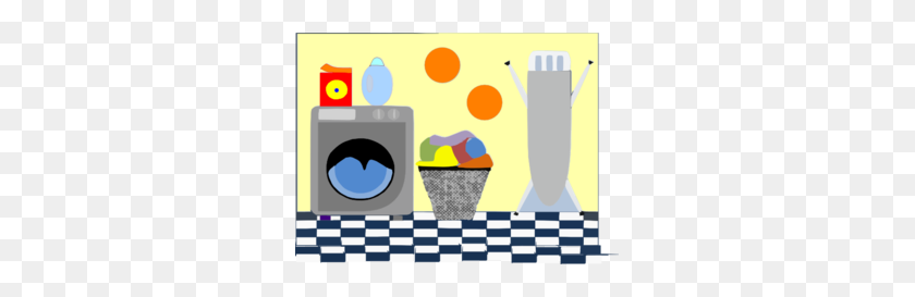 297x213 Laundry Room Clip Art - Popcorn Clipart