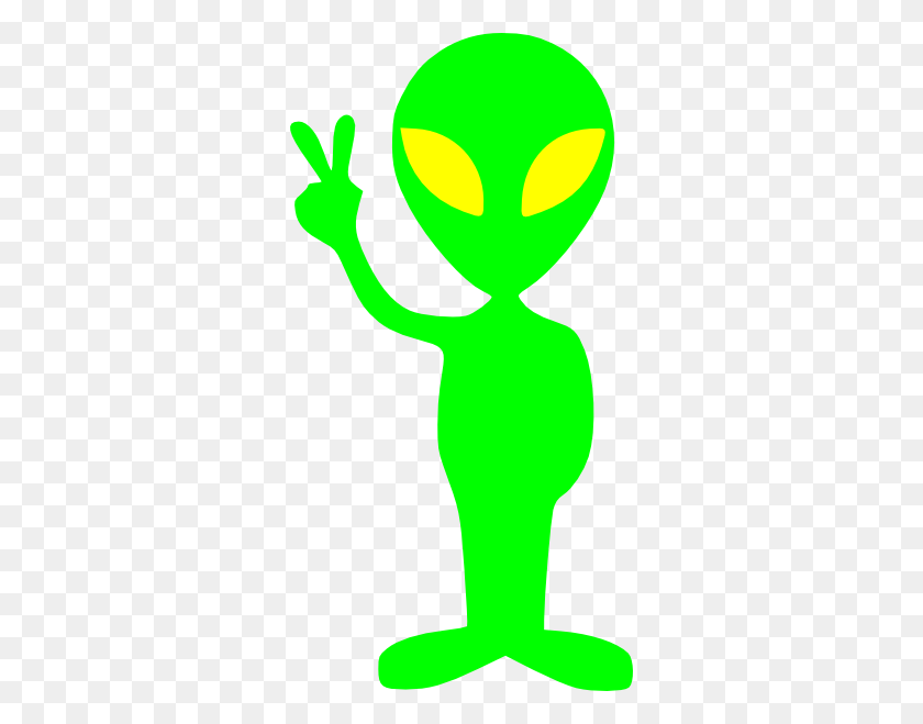 312x599 Лоран Маленький Зеленый Инопланетянин Картинки - Милый Инопланетный Клипарт