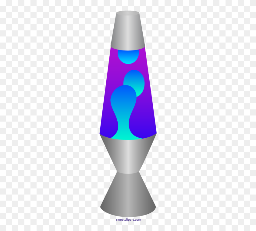 200x700 Lava Lamp Blue Purple Clipart - Lava Clipart