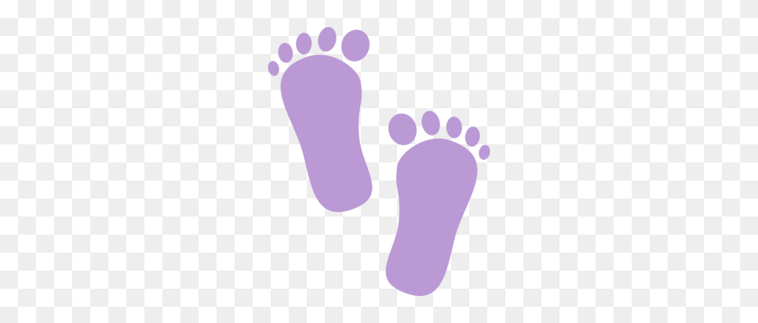 246x298 Lavender Foot Prints Clip Art - Footprints In The Sand Clipart