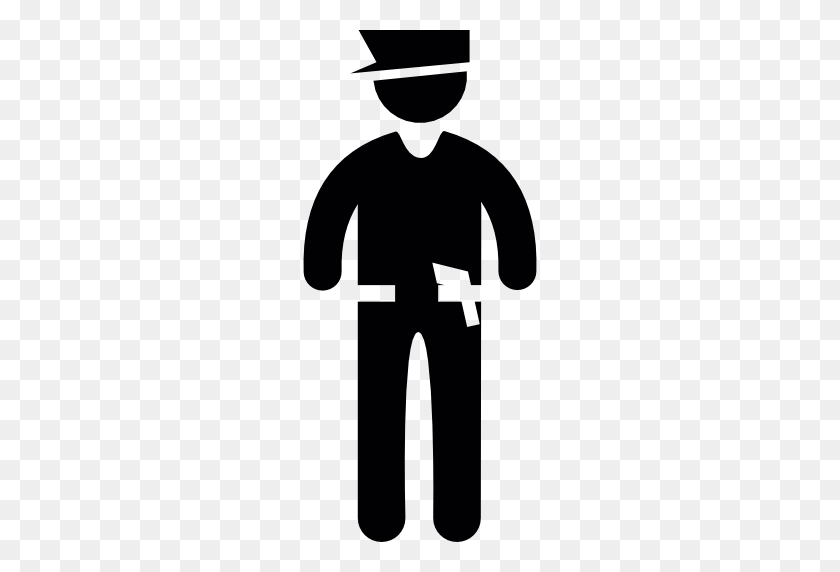 512x512 Law, Guard, Police, Policeman, People Icon - Policeman Clipart Black And White