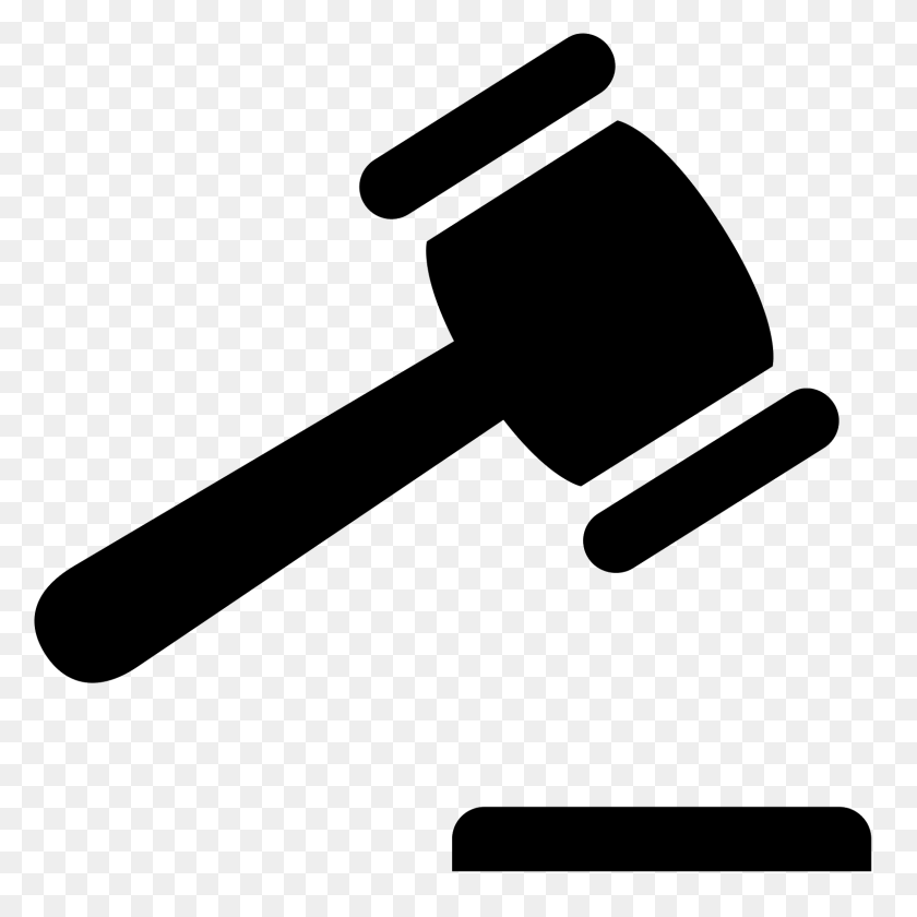 1600x1600 Law Icon - Gavel PNG