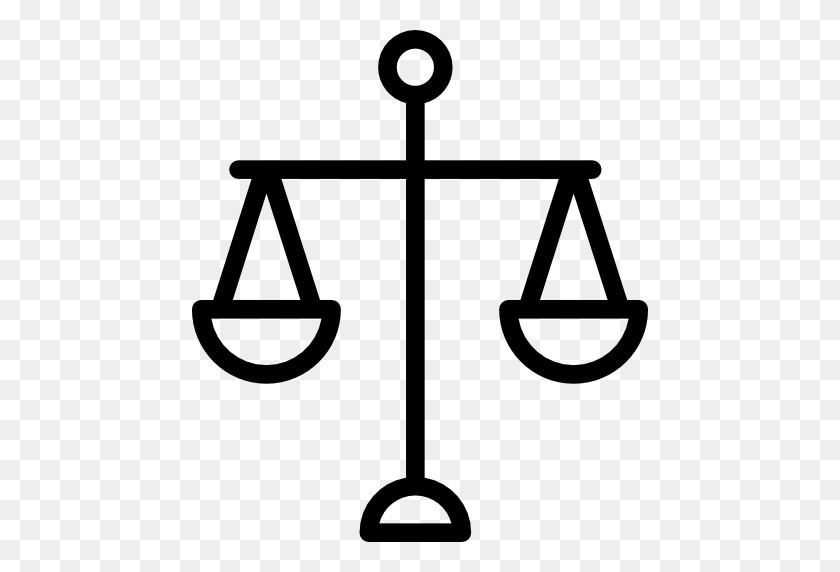 512x512 Ley, Escala De Justicia, Justicia, Escala, Equilibrio, Juez, Leyes - Escala De Justicia Png