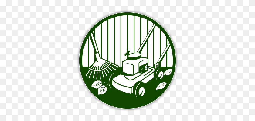 340x340 Lawn Care Clip Art - Tractor With Trailer Clipart