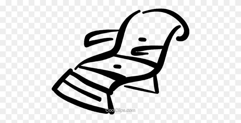 480x371 Lawn Chair Royalty Free Vector Clip Art Illustration - Lawn Chair Clipart